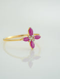 RUBY BLOSSOM STAR  RING  - CRG31