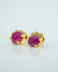The Royal Ruby Tiara Studs - CSTD101R