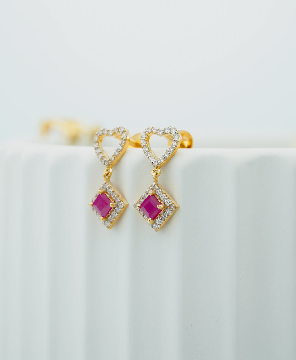 Ruby Enchantment Studs - CSTD 96