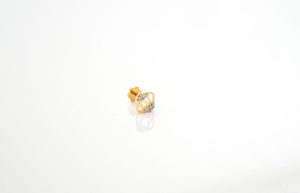 Petal Spark Diamond Nose Pin  - NPD353