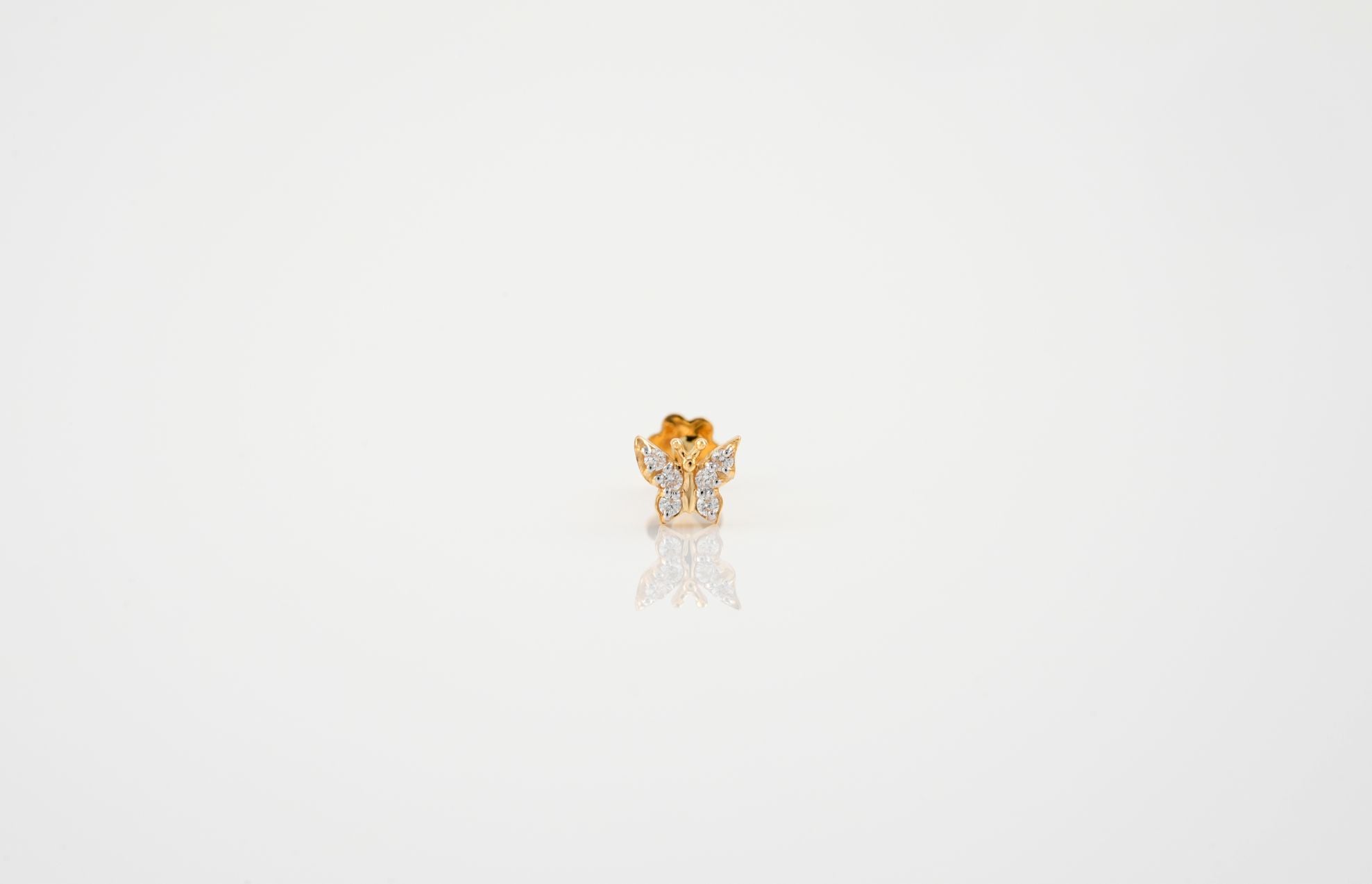 Flutter Spark Diamond Nose Pin -NPD399