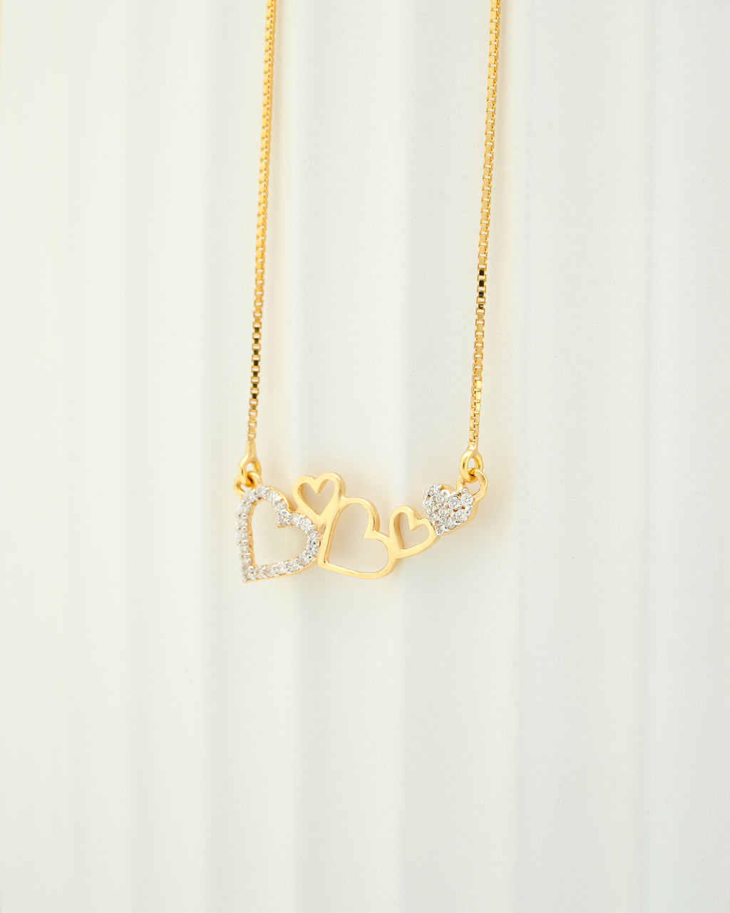 CELESTIAL FIVE HEARTS DIAMOND PENDANT- PDH 146