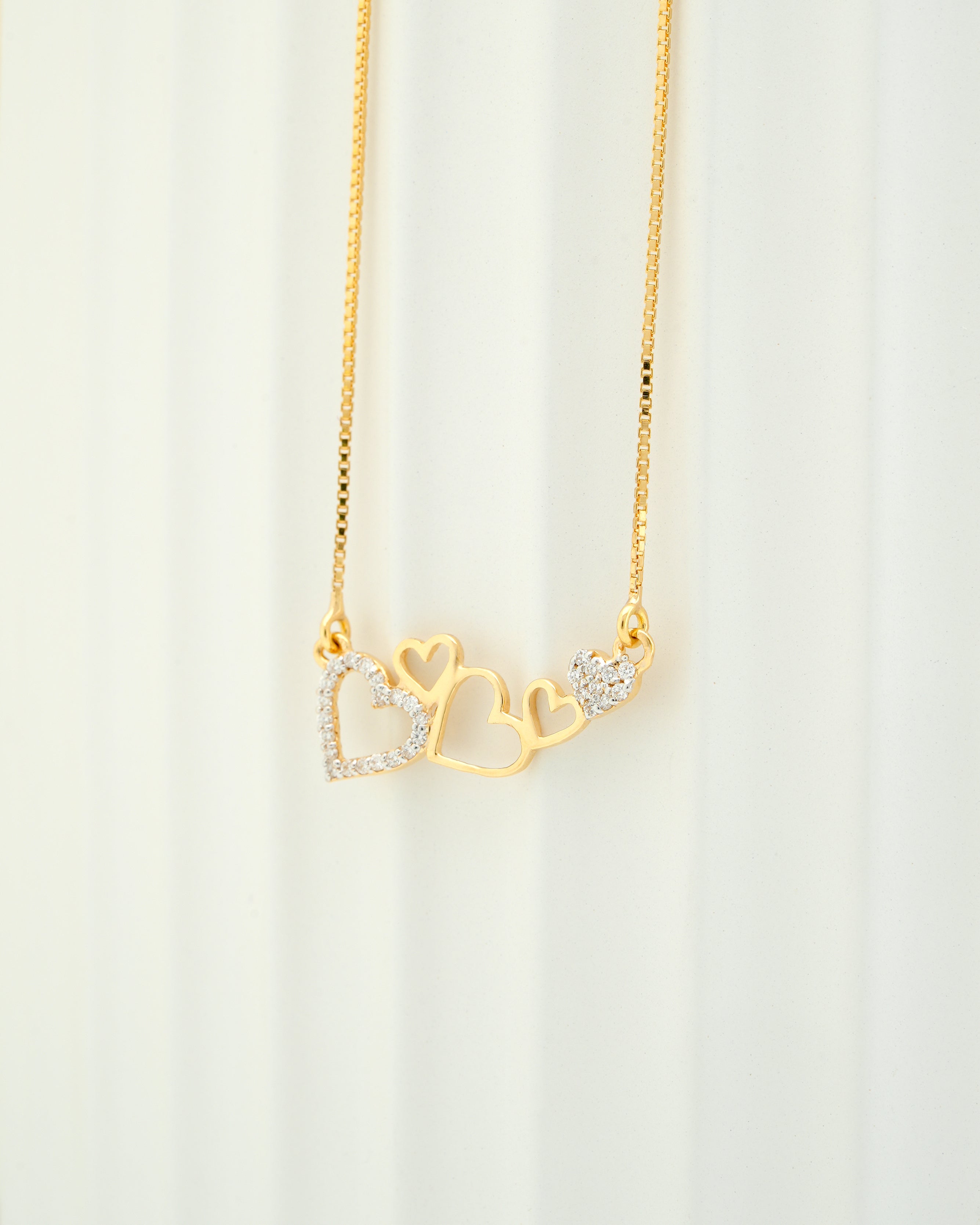 CELESTIAL FIVE HEARTS DIAMOND PENDANT- PDH 146