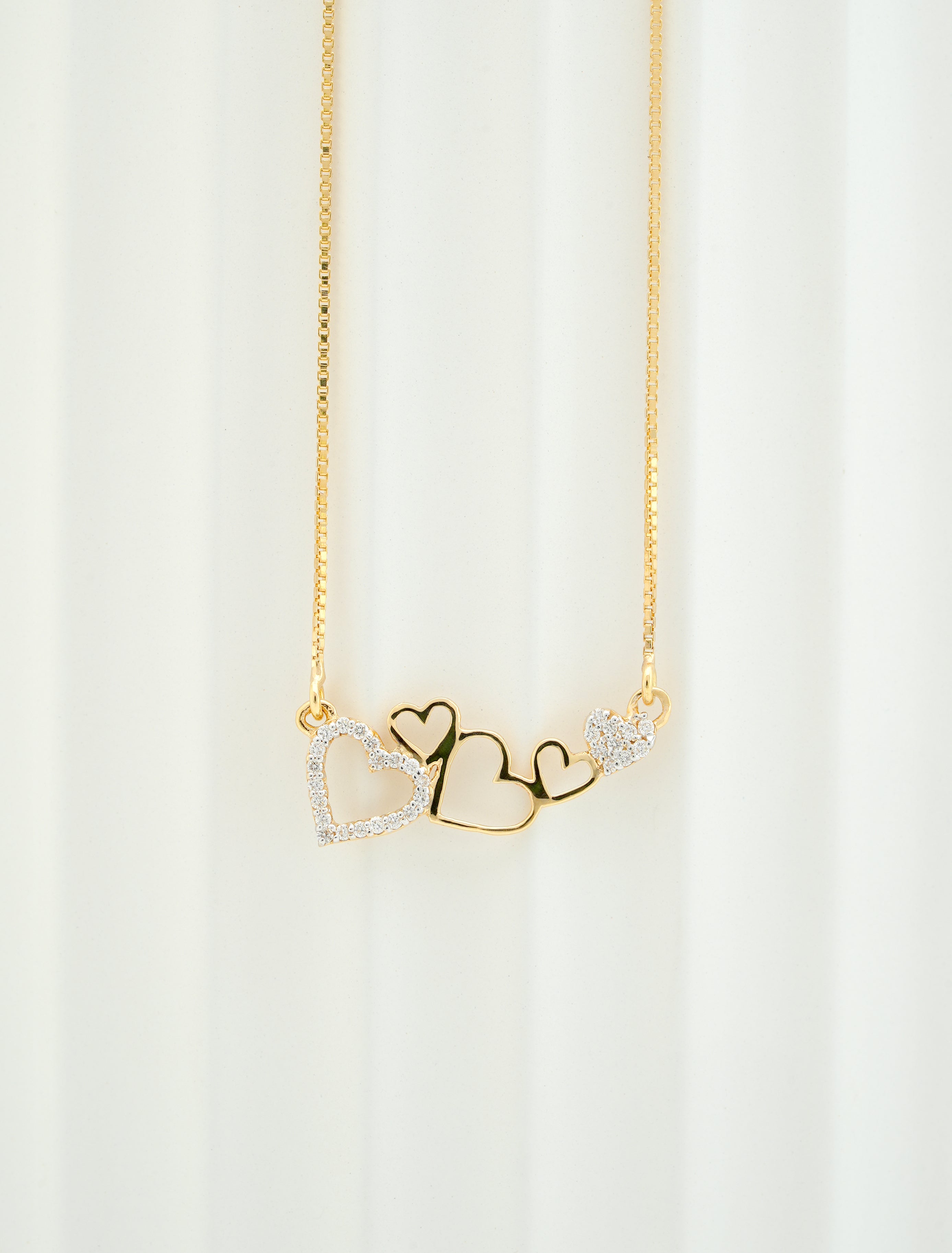 CELESTIAL FIVE HEARTS DIAMOND PENDANT- PDH 146