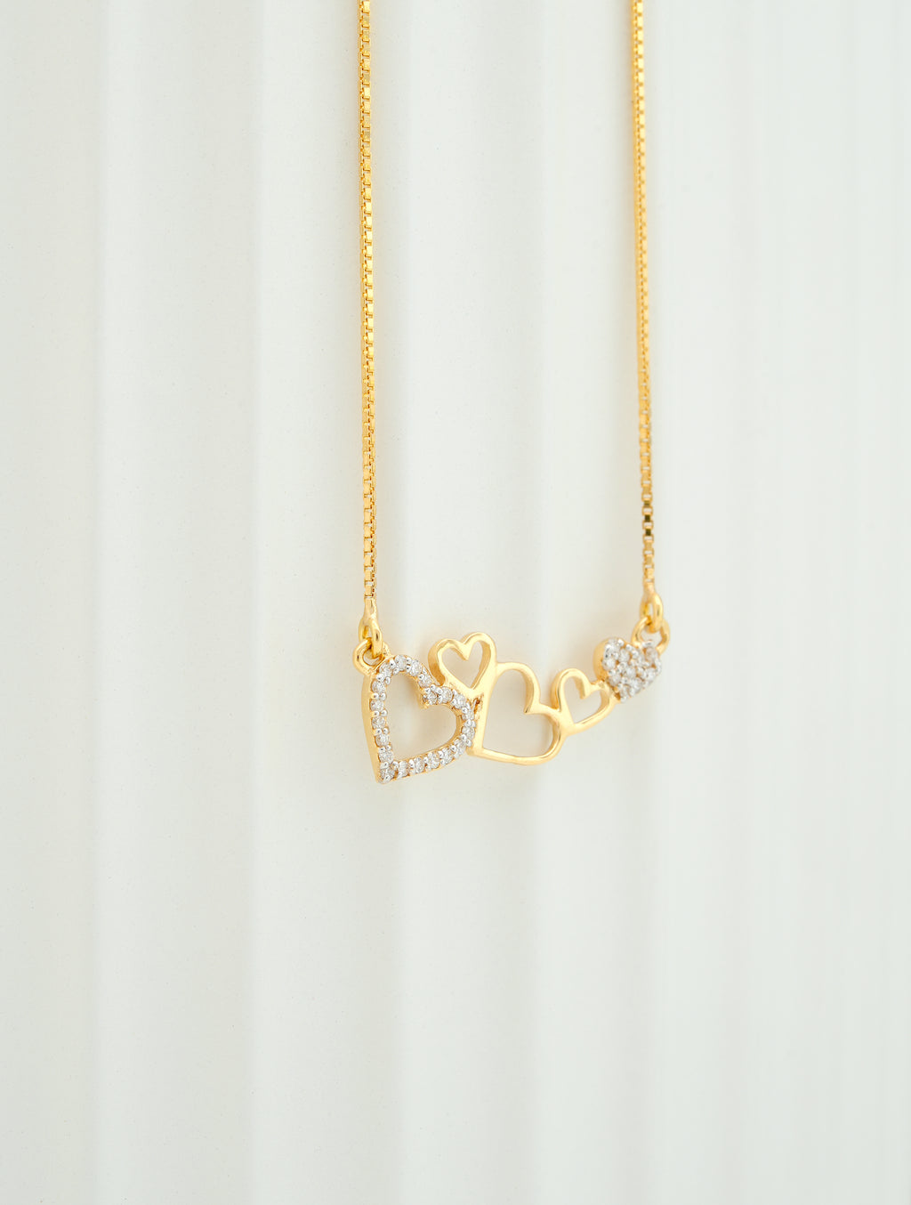 CELESTIAL FIVE HEARTS DIAMOND PENDANT- PDH 146