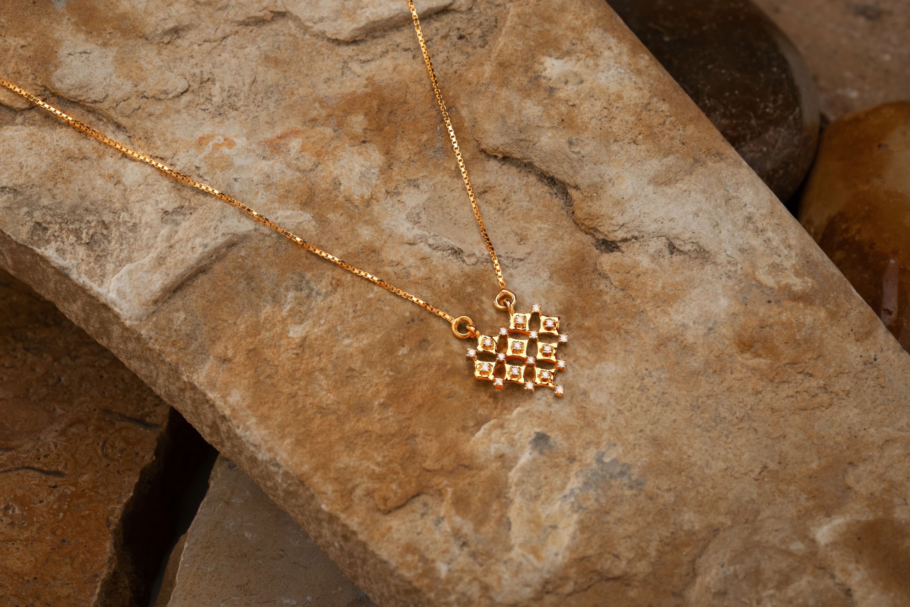 Golden Mosaic  Pendant  - PND