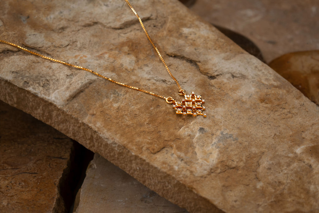 Golden Mosaic  Pendant  - PND