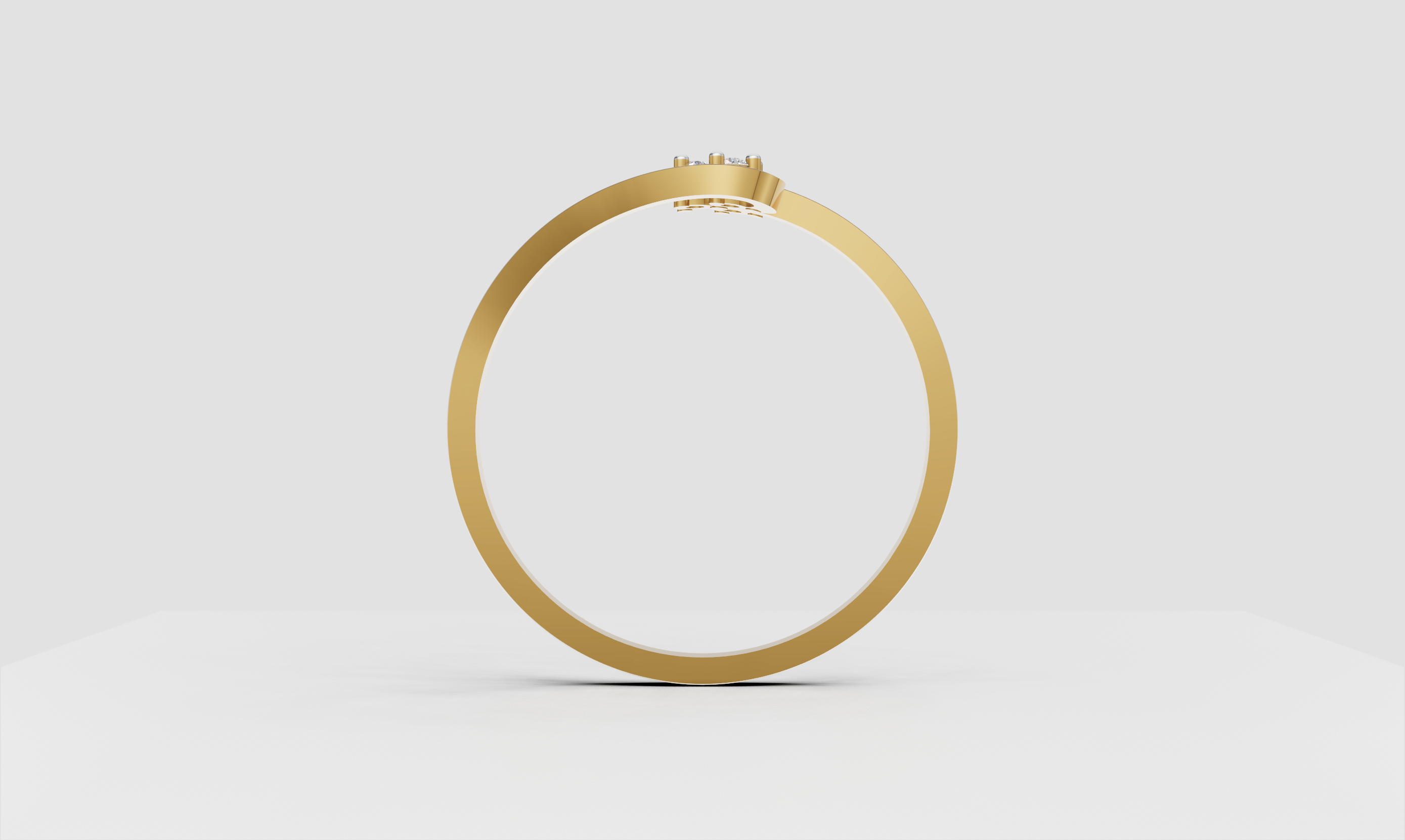 Carve Diamond Ring    - RING 197