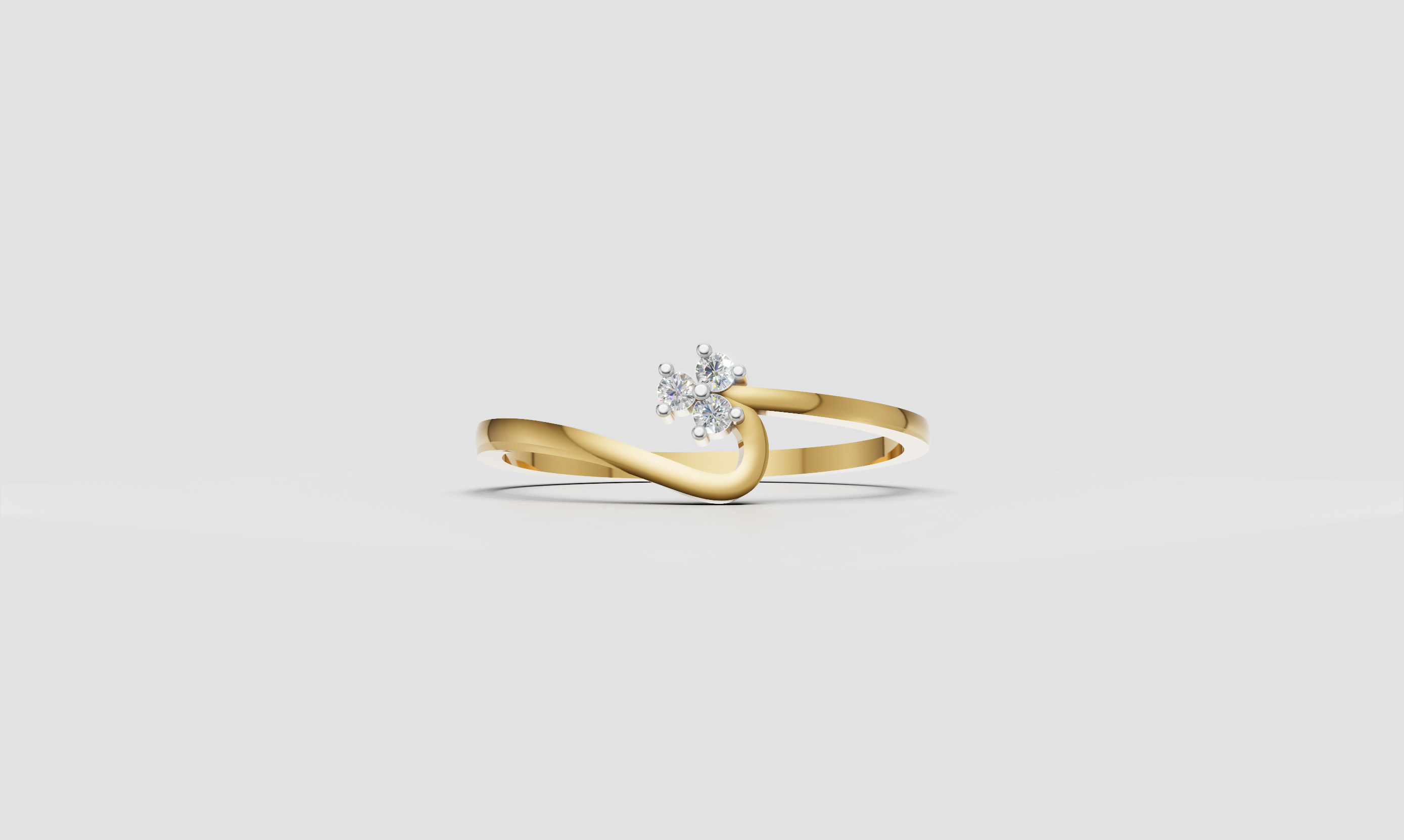 Carve Diamond Ring    - RING 197