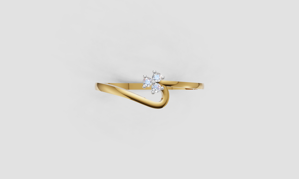 Carve Diamond Ring    - RING 197