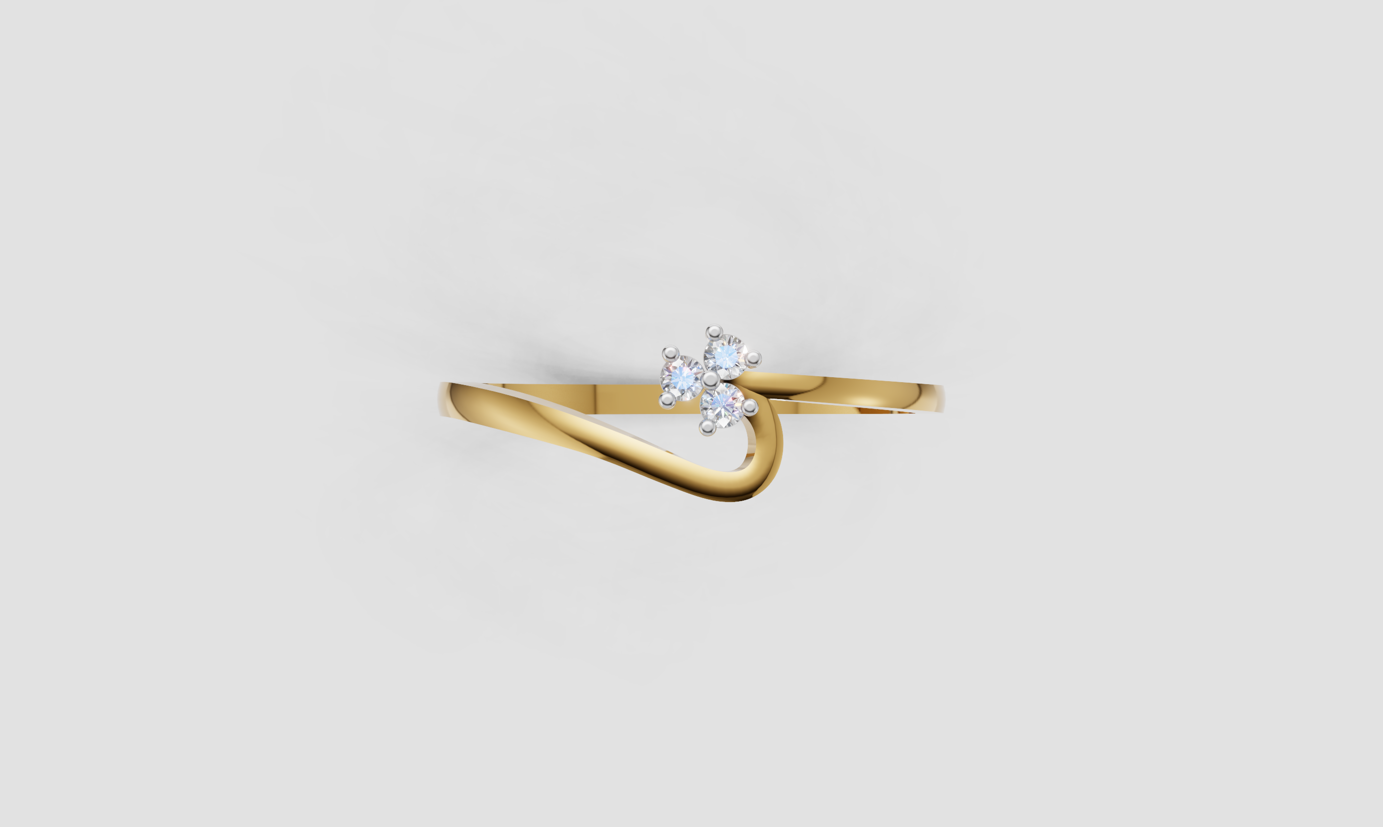 Carve Diamond Ring    - RING 197