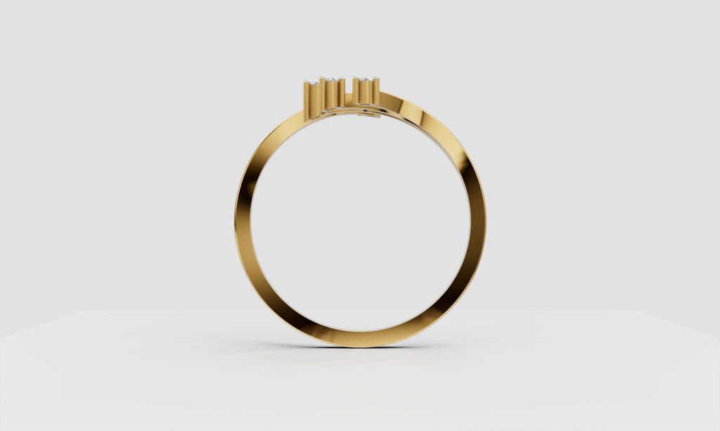 Elegant Line Diamond Ring  -  RGD78