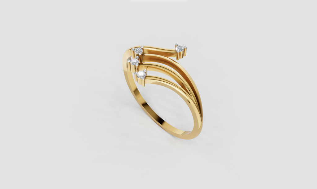 Elegant Line Diamond Ring  -  RGD78