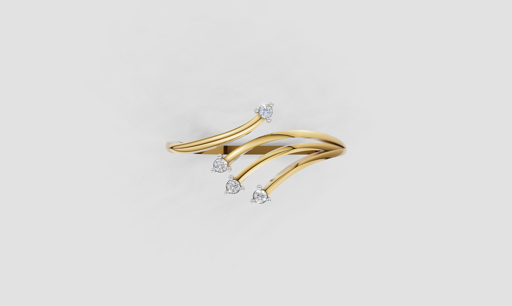 Elegant Line Diamond Ring  -  RGD78