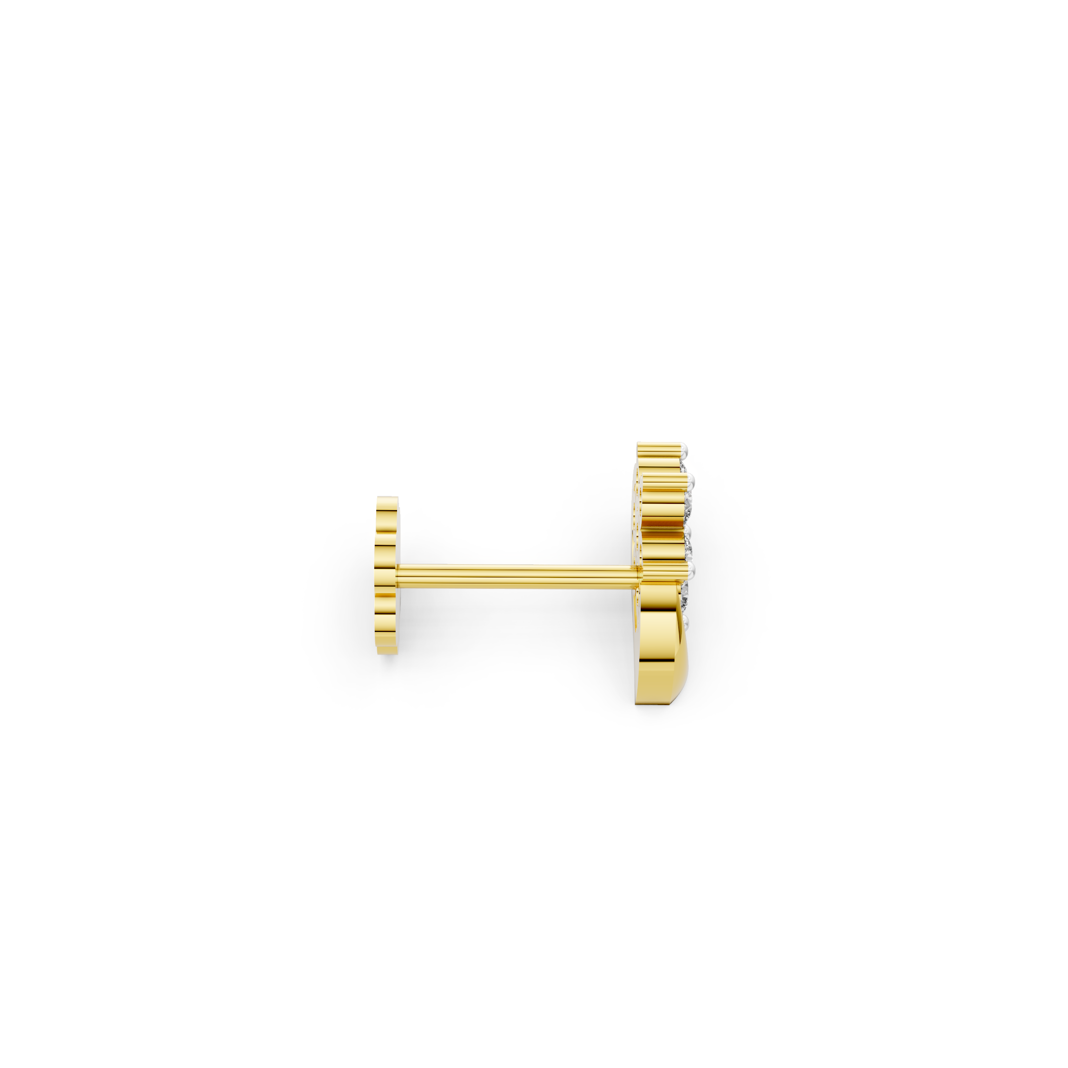 Aura Flower Diamond  Nose Stud  - NPD302