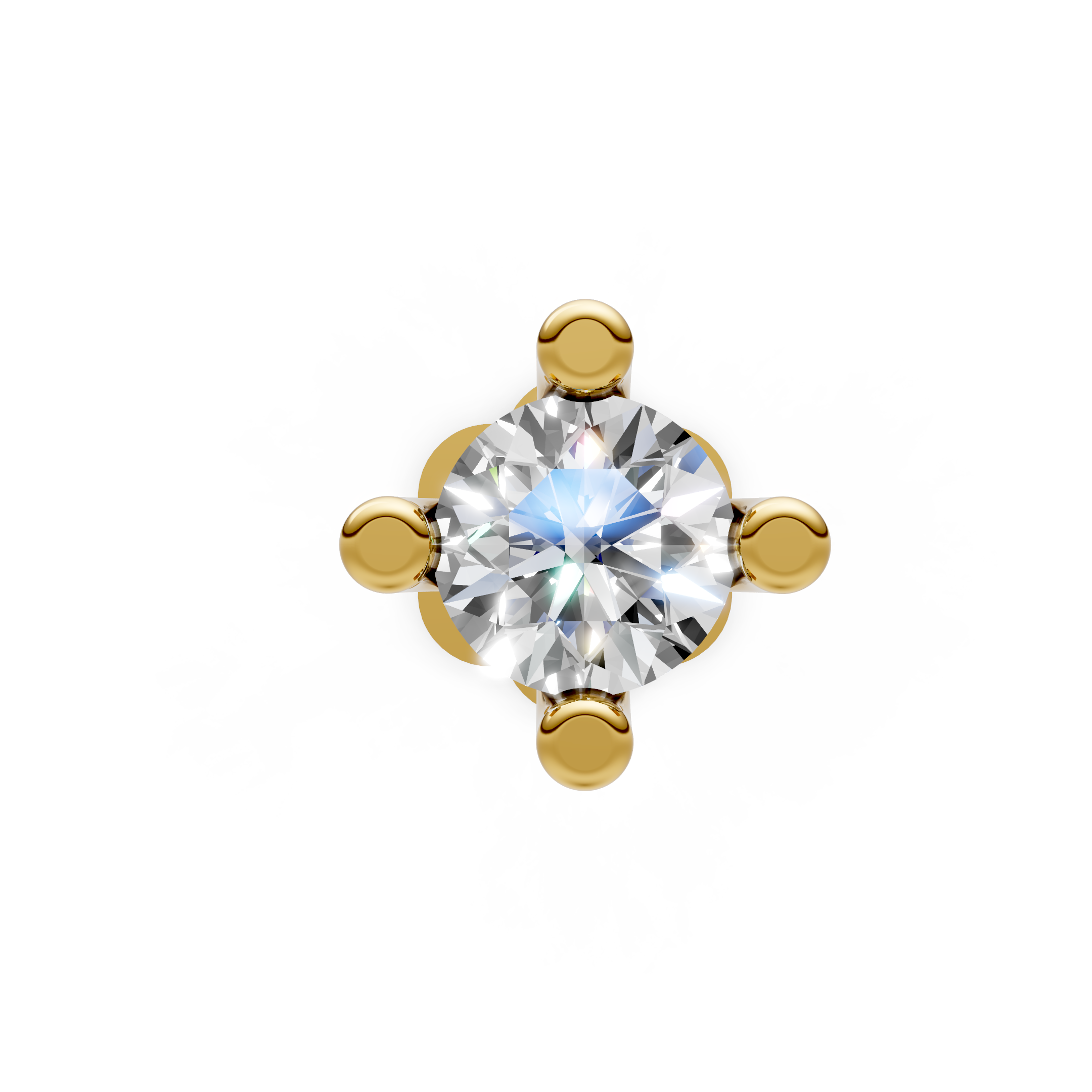 Solitaire Grace Nose Pin - NPD161