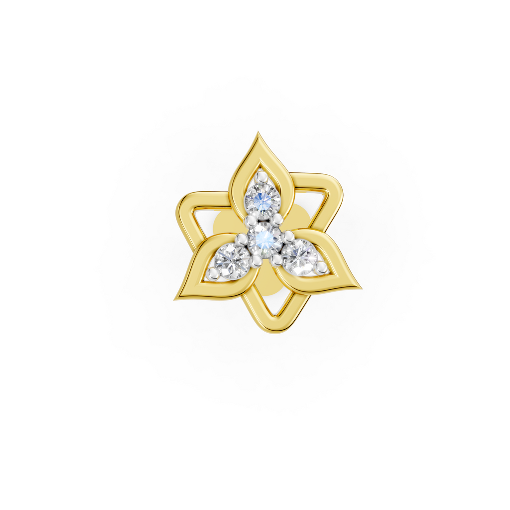 Nature Shine Diamond Nose Pin  - NPD133