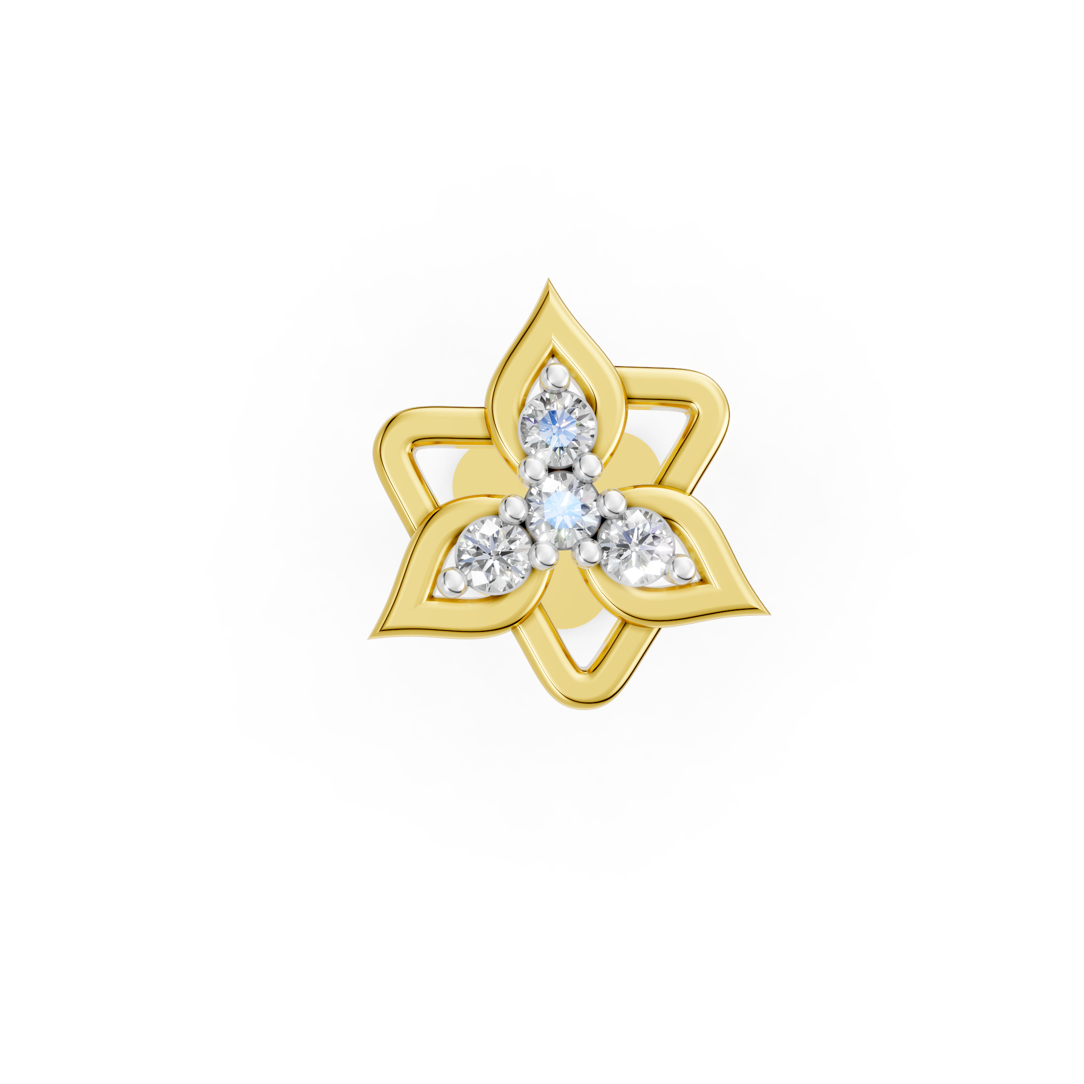 Nature Shine Diamond Nose Pin  - NPD133