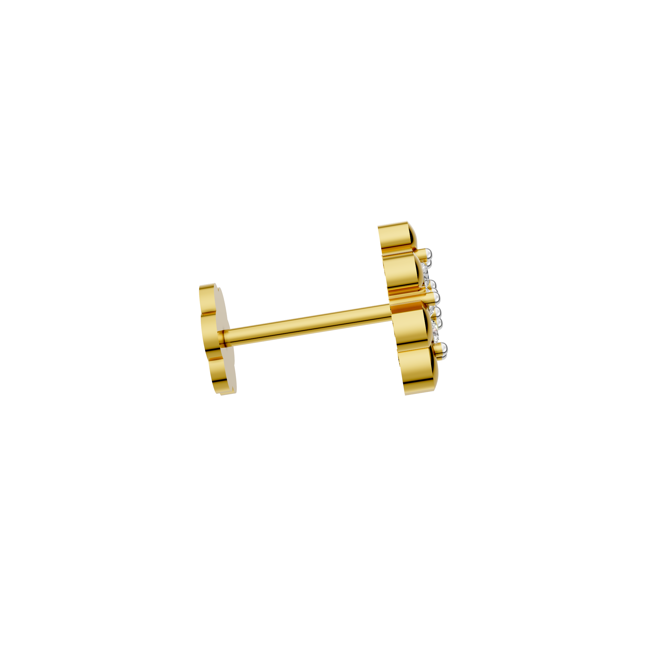 Floral Spark Diamond Nose Pin -NPD130