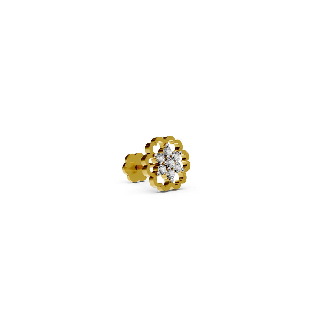 THE FLORET SPARKLE STUD  -STDD299
