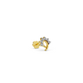 Glimmering Wave Nose Pin   -PND300