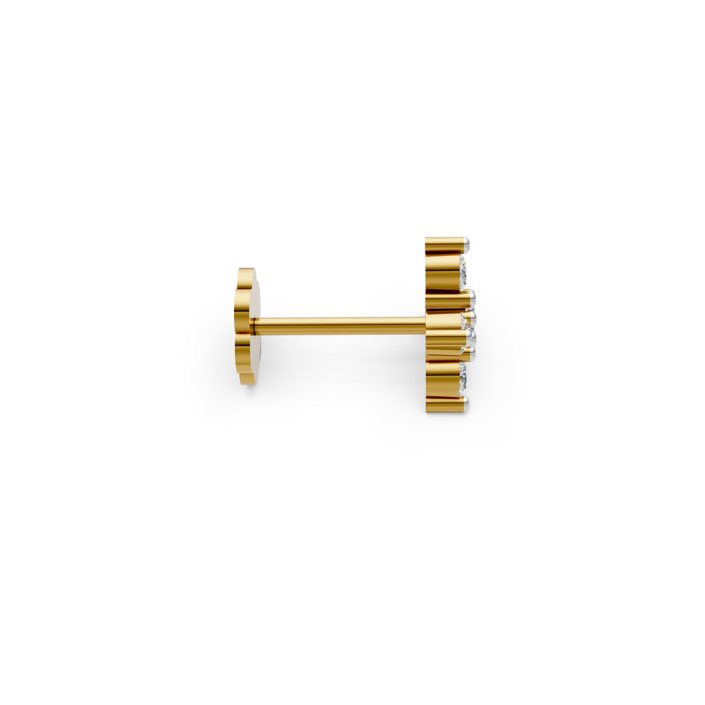 Radiant Cross nose pin - NPD186