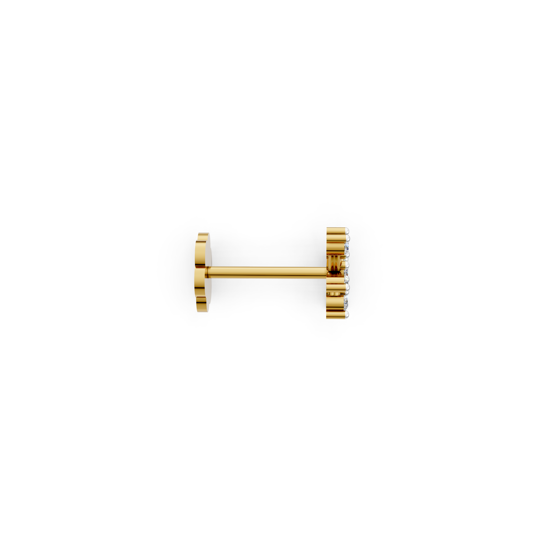 Glinting Wheel nose pin - NPD188