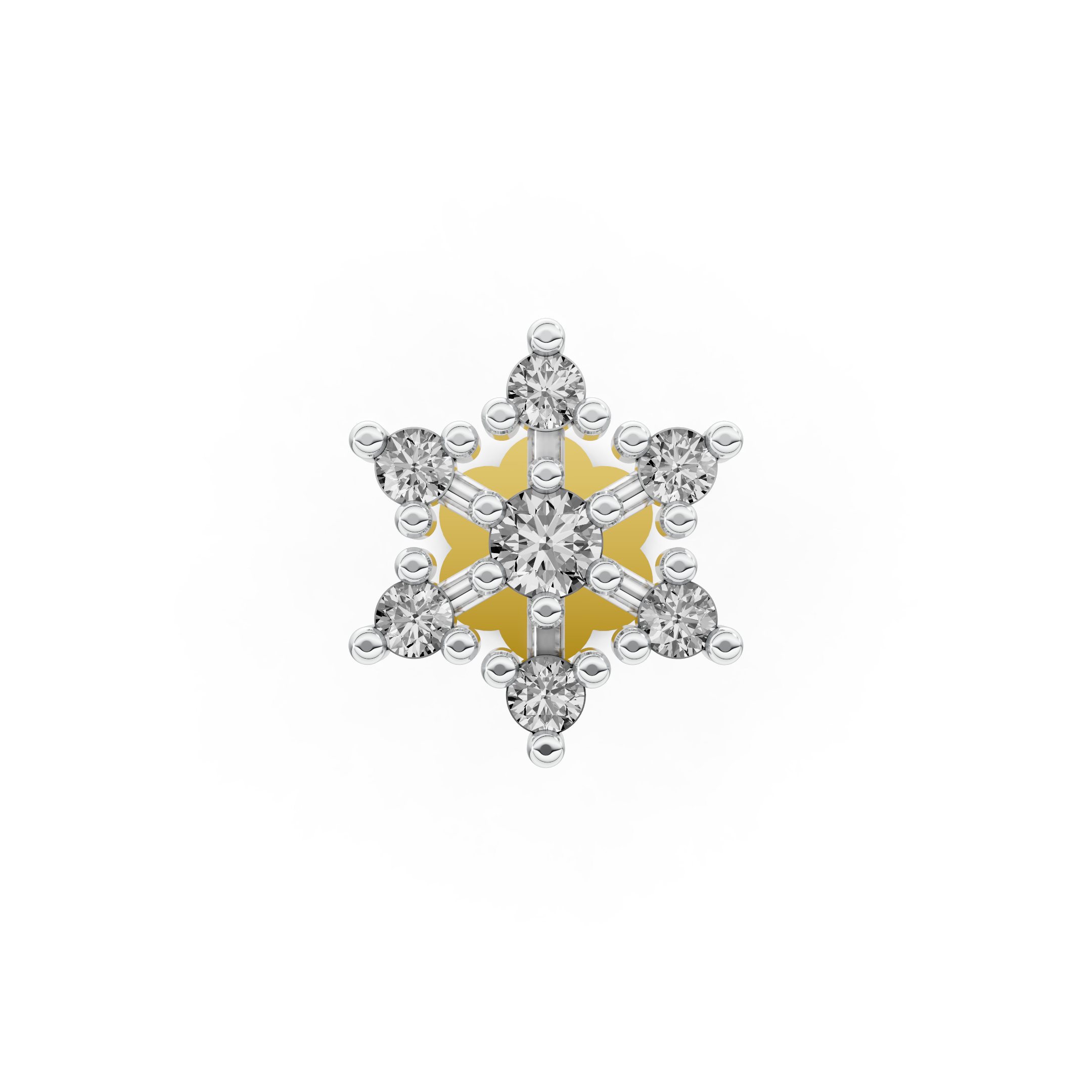 Star Petal Nose Stud   -NPD233