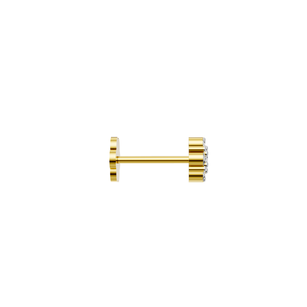 Miraya Diamond Cluster Nose Pin -NPD261