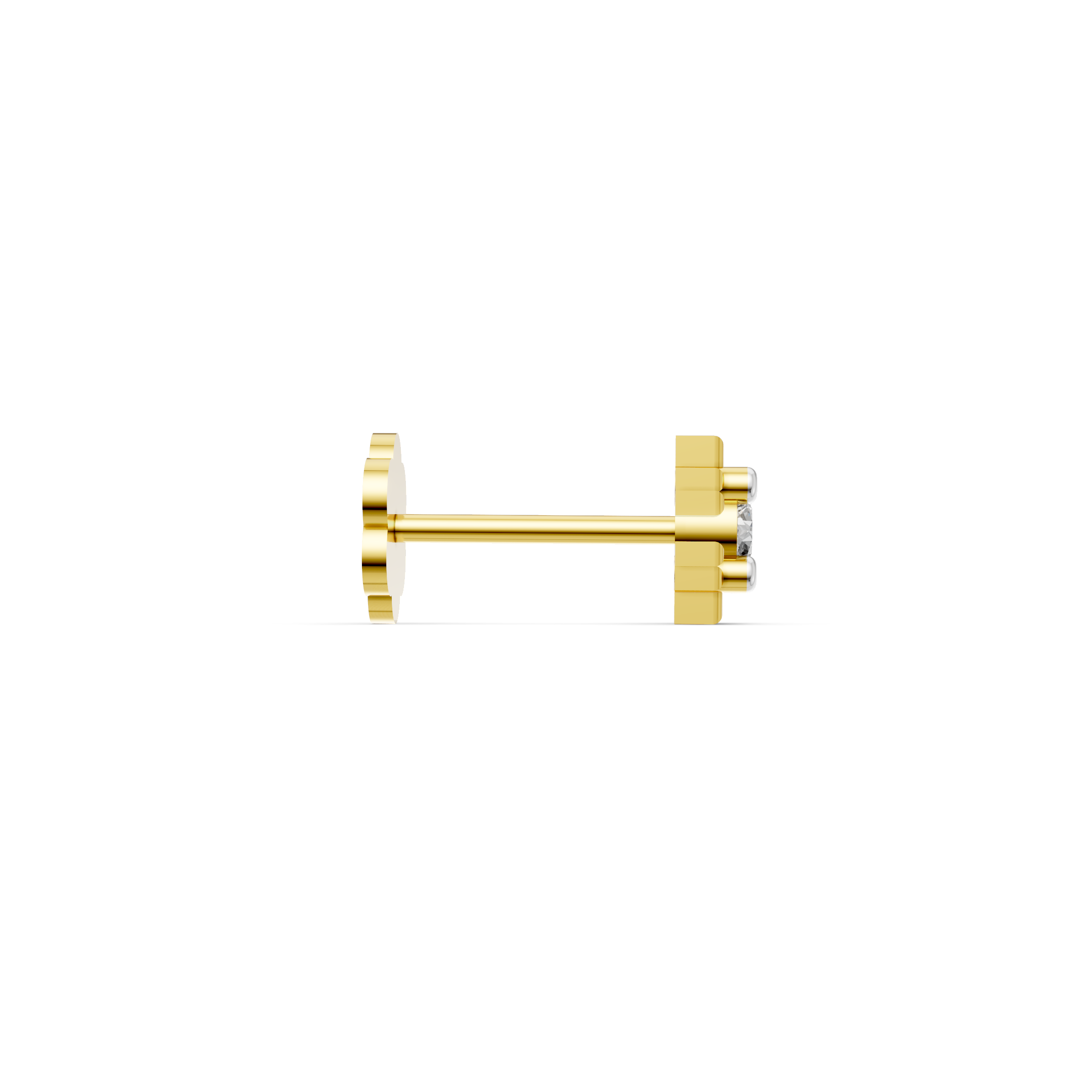 Jyothis Single Stone Nose Pin  - NPD257