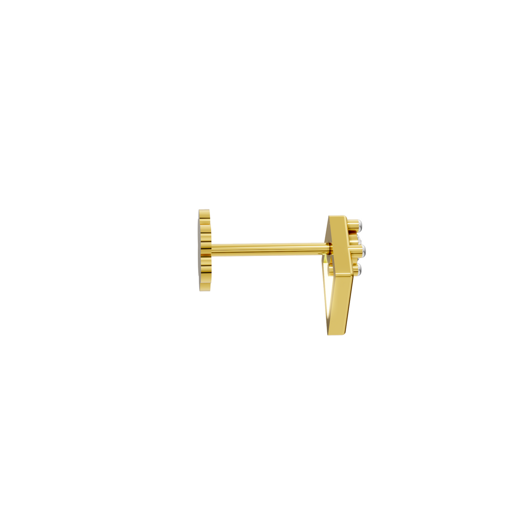 Geometi Diamond Nose Pin  -NPD259