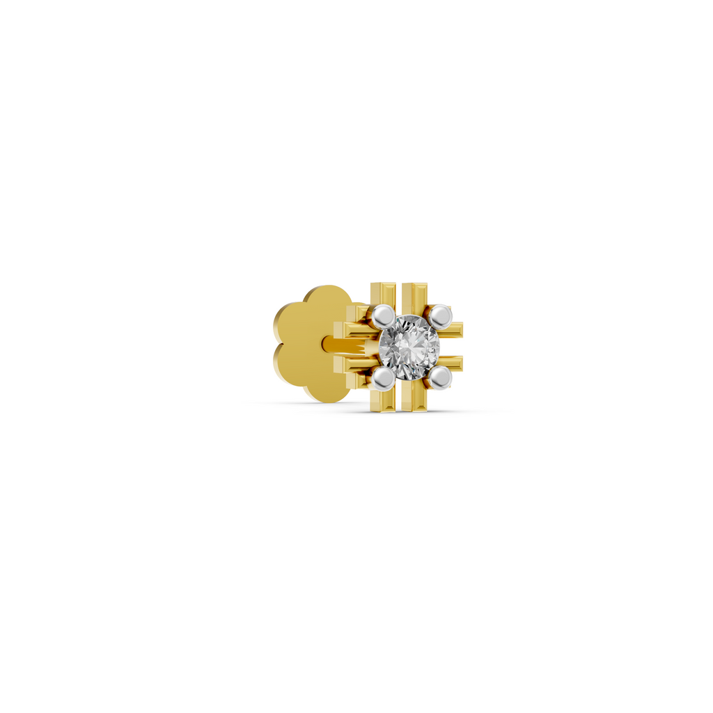 Jyothis Single Stone Nose Pin  - NPD257