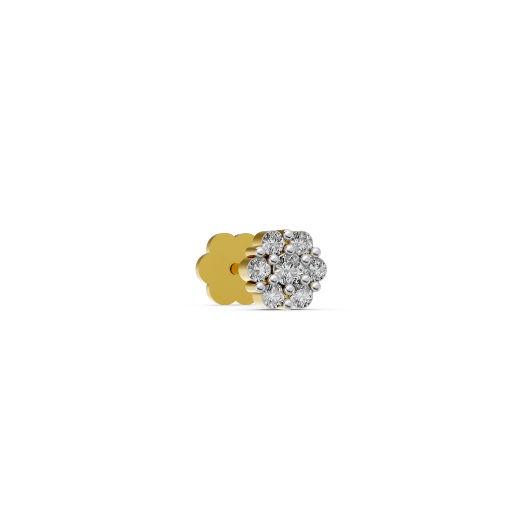 Miraya Diamond Cluster Nose Pin -NPD261