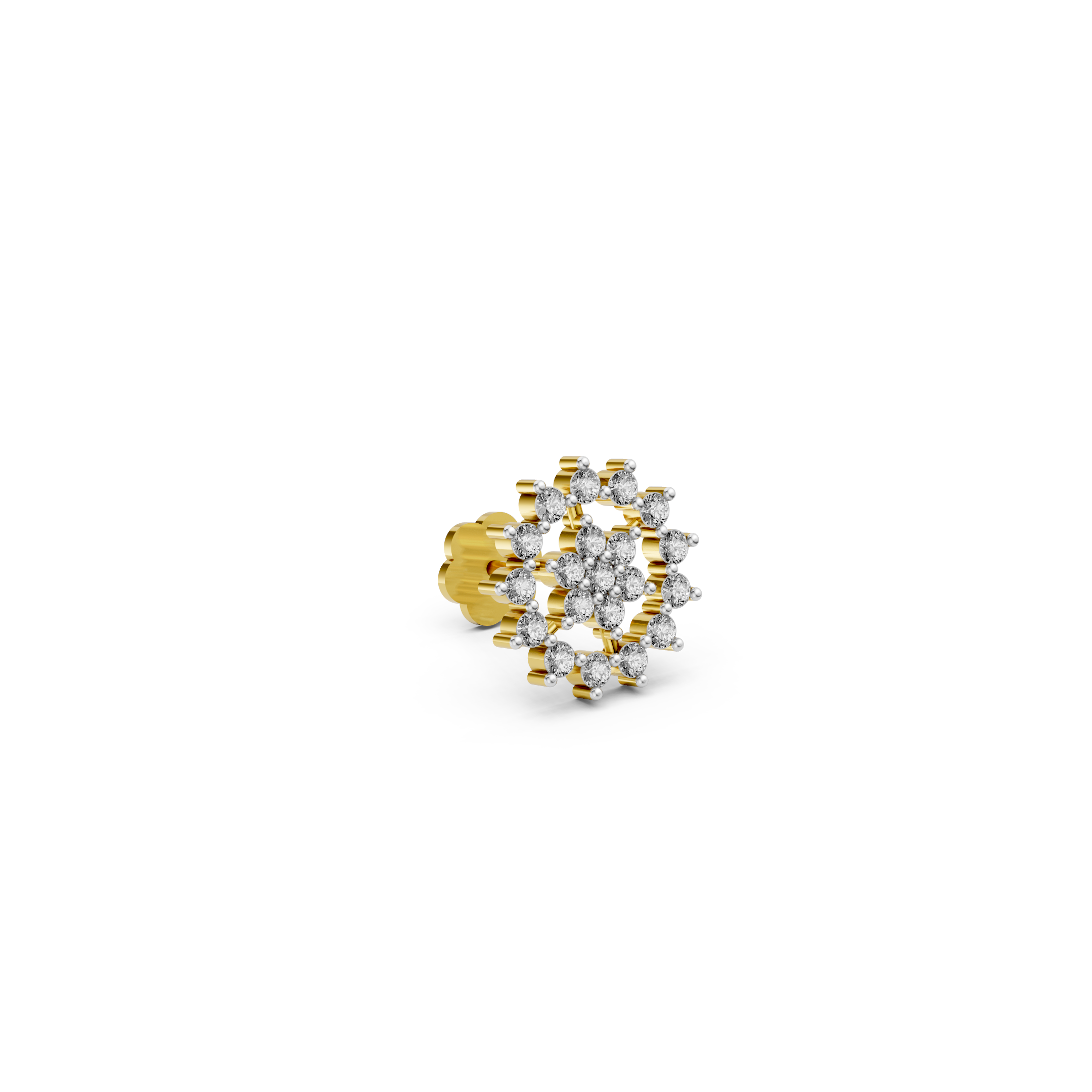 Sparkling Floral Crown  Nosepin  -NPD266