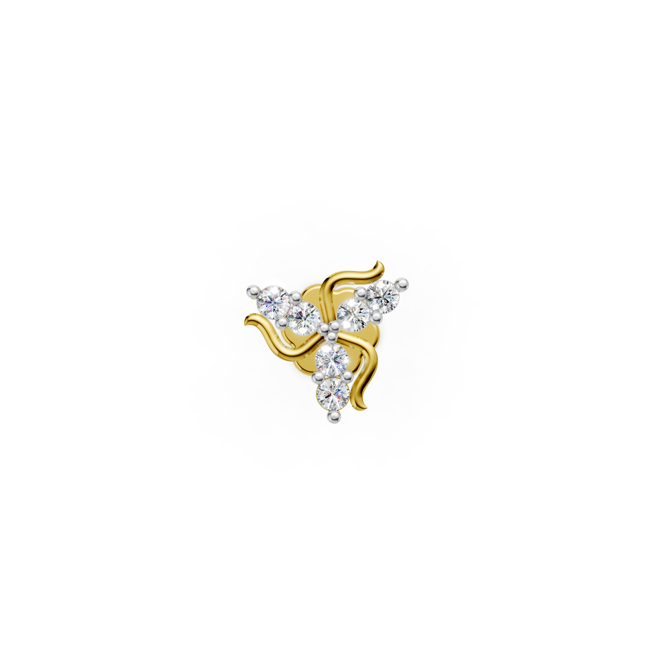 Trinity Bloom Nose Stud  - NPD289