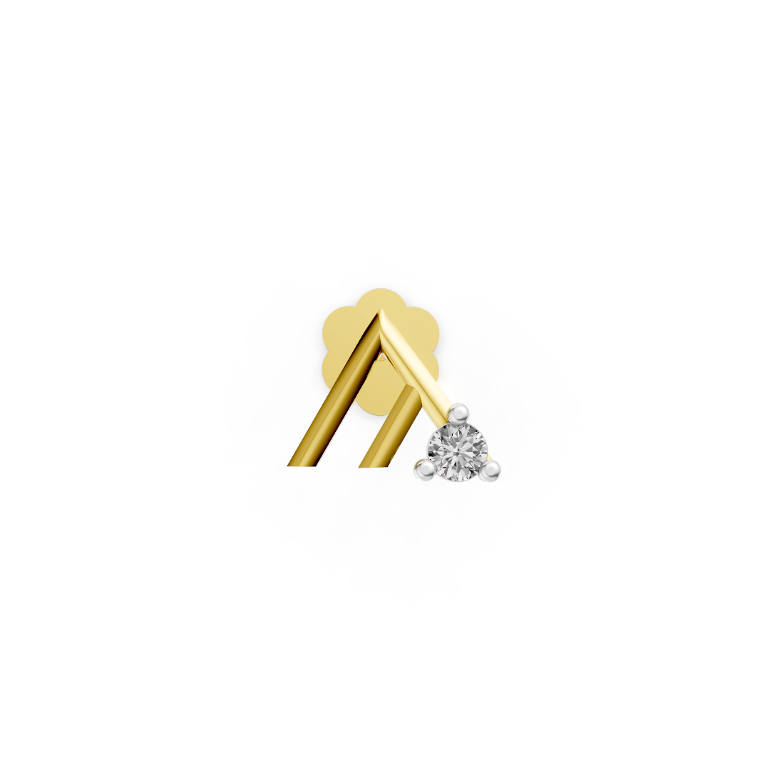 Solitaire Glide Nose Stud  -NPD295
