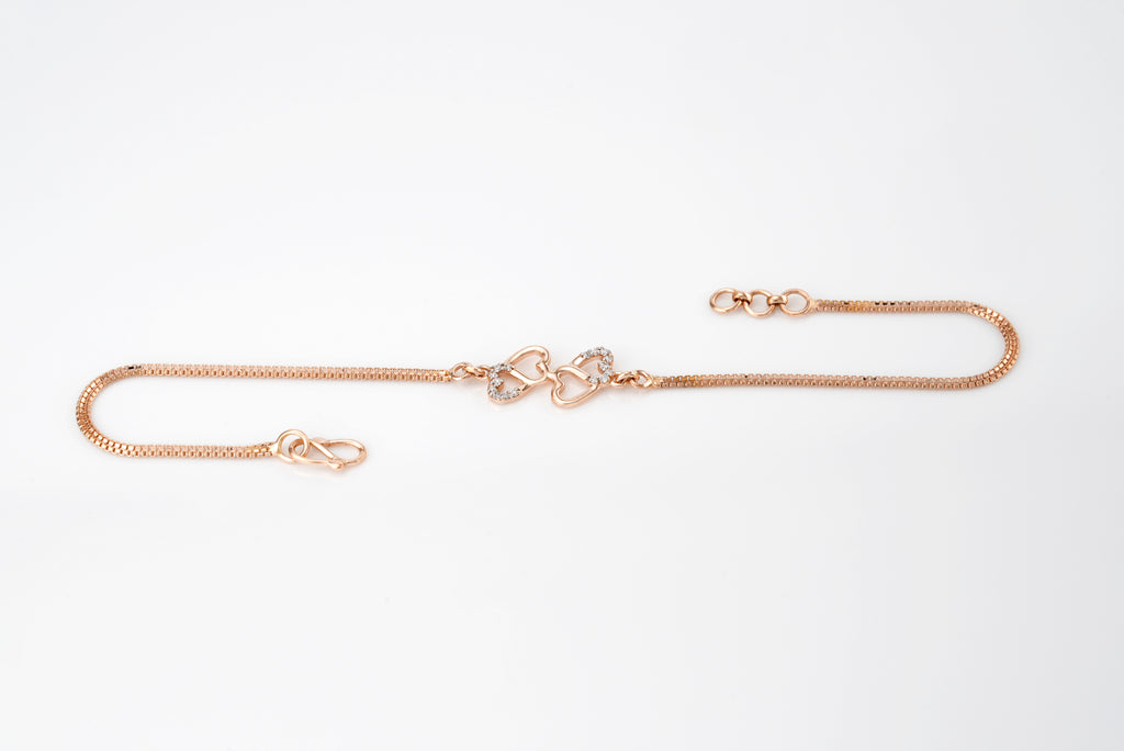 Golden Heart Spark Bracelets - TBC15A