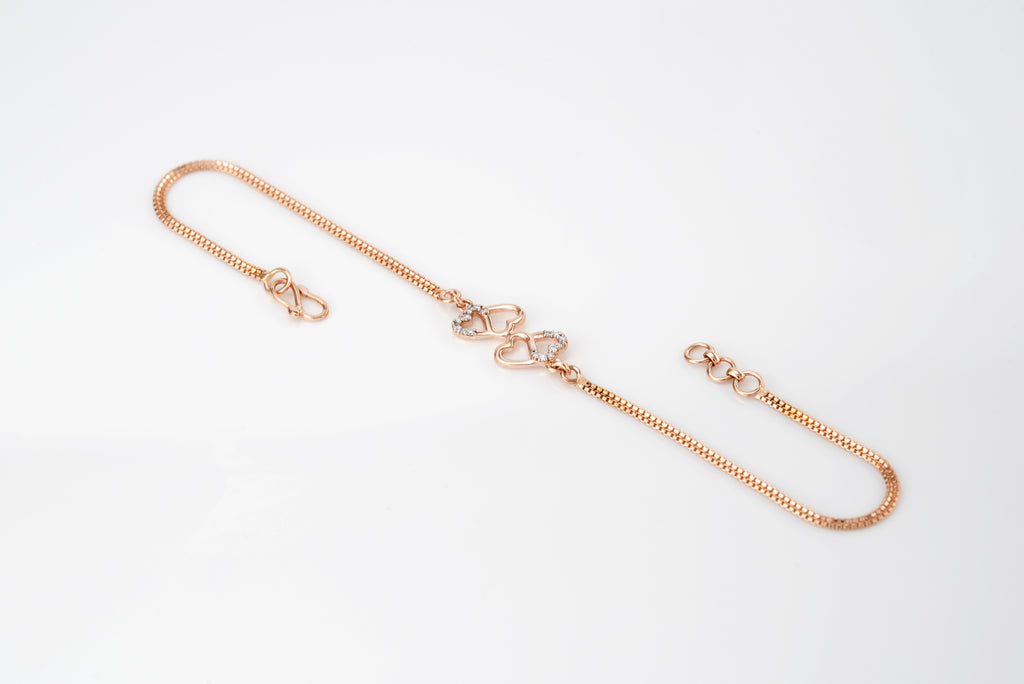 Golden Heart Spark Bracelets - TBC15A